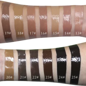 Private Label No Logo Black Vacuum Bottle Oil Control Primer Foundation Cream, Hydrating Concealing Long Wear Facial Base Makeup