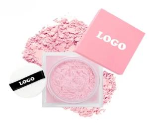 Private Label No Logo Waterproof Oil Control Loose Setting Powder, Non-Caking Brightening Long Lasting Facial Finishing Makeup