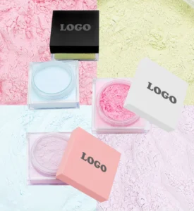 Private Label No Logo Waterproof Oil Control Loose Setting Powder, Non-Caking Brightening Long Lasting Facial Finishing Makeup