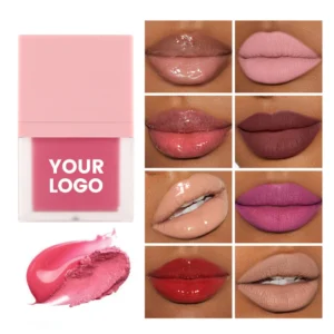 Private Label No Logo Clear Colorless Hydrating Lip Gloss, Long Lasting Nourishing Plumping Daily Lip Care Makeup