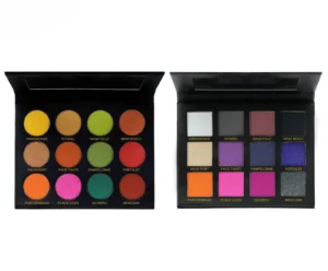 Private Label No Logo Multi-use Colorful Eyeshadow Palette, Matte Shimmer Fine Glitter Highly Pigmented Daily Eye Makeup