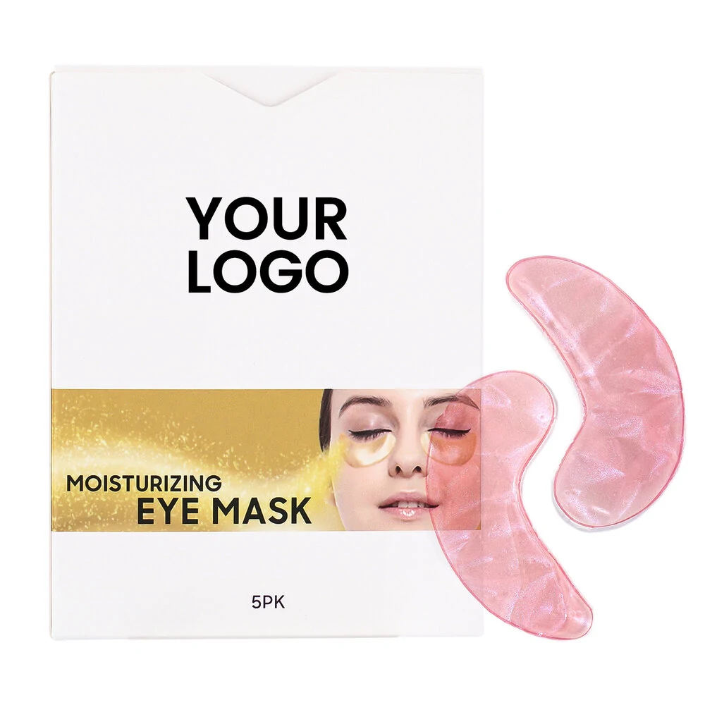 Private Label No Logo Hydrating Cooling Eye Mask Patch, Fine Line Reducing Dark Circle Lightening Anti Wrinkle Eye Skin Care