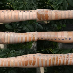 Private Label No Logo Matte Creamy Finish Foundation, Oil Control Antioxidant Hydrating Full Coverage Concealing Base Makeup