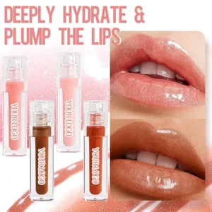 Private Label No Logo Diamond Glitter Mirror Non-sticky Hydrating Plumping Long Wear Lip Gloss