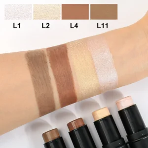 Private Label No Logo Dual End Contour Highlight Stick, 3D Facial Sculpting Nose Shadow Brightening Makeup