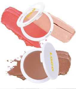 Private Label No Logo Dual-End Low-Saturation Cream Blush Stick, Matte Shimmer Multi-Use Natural Nude Facial Rouge Makeup
