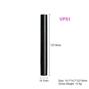 Private Label No Logo Dual End Stamp Waterproof Black Liquid Eyeliner, Smudge Resistant Natural Long Lasting Eye Makeup