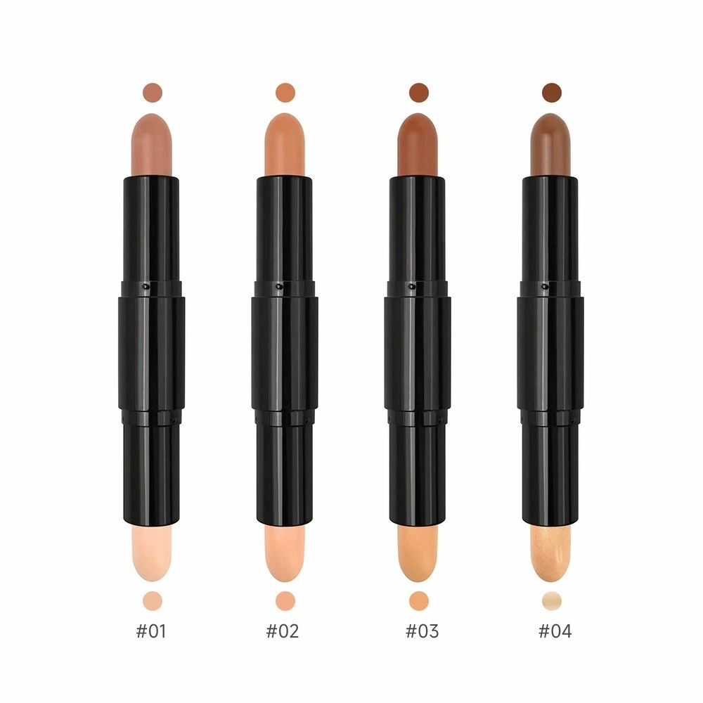 Private Label No Logo Dual-ended Contour Highlight Stick, V-face Sculpting Nose Shadow Facial Brightening Makeup