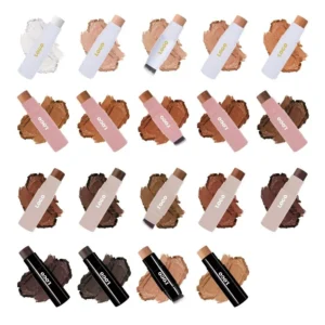 Private Label No Logo Dual-ended Waterproof Matte Contour Highlight Stick, Nose Shadow Blemish Covering 3D Facial Brightening Makeup