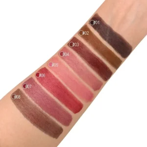 Private Label No Logo Flocked Applicator Matte Liquid Lipstick Pen, Non-transfer Long Lasting Fade Resistant Lip Makeup