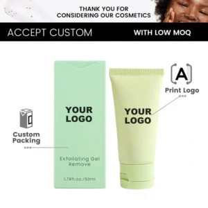 Private Label No Logo Gentle Exfoliating Gel, Deep Cleansing Dead Skin Remover Hydrating Facial Skin Care