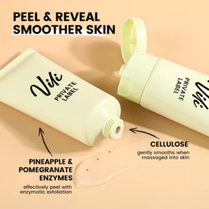 Private Label No Logo Gentle Exfoliating Gel, Deep Cleansing Dead Skin Remover Hydrating Facial Skin Care