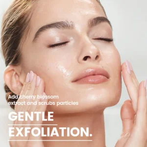 Private Label No Logo Gentle Exfoliating Gel, Deep Cleansing Dead Skin Remover Hydrating Facial Skin Care