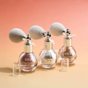 Private Label No Logo Shimmer Glitter Highlighter Setting Spray, Natural Dewy Facial Brightening Makeup Fixer