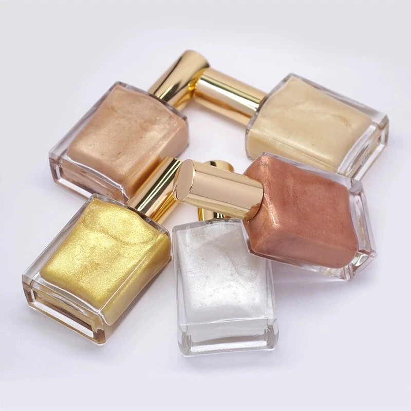 Private Label No Logo Glitter Flow Liquid Highlighter Setting Spray, Non-greasy Natural Dewy Facial Brightening Makeup Fixer