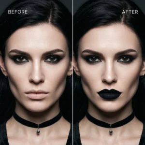 Private Label No Logo Gothic Style Matte Liquid Lip Liner, Waterproof Smooth Highly Pigmented Precise Lip Contour Makeup