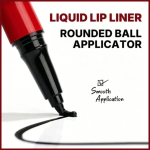 Private Label No Logo Gothic Style Matte Liquid Lip Liner, Waterproof Smooth Highly Pigmented Precise Lip Contour Makeup