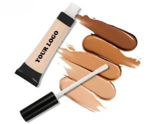 Private Label No Logo Green Color Correcting Liquid Concealer, Dark Circle Blemish Spot Covering Non-Caking Facial Makeup