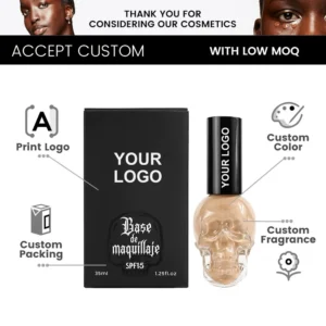 Private Label No Logo Hydrating Matte Liquid Foundation, Oil Control Full Coverage Long Wear Transfer Resistant Base Makeup