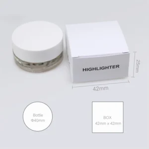 Private Label No Logo Jelly Gel Liquid Highlighter, Glitter Cream Eyeshadow for Face & Eye Contour Brightening