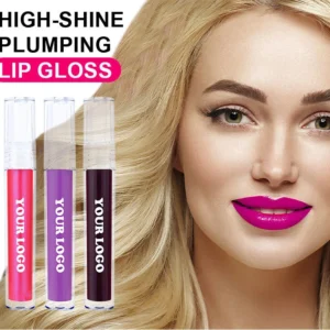Private Label No Logo Mirror Hydrating Plumping Lip Jelly Gloss, Non-Transfer Cup Proof Fade Resistant Dewy Dudu Lips Long Wear Lip Color