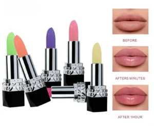 Private Label No Logo Hydrating Jelly Temperature Changing Lipstick, Long Wear Nourishing Plumping Tinted Lip Balm