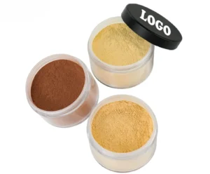 Private Label No Logo Large Capacity Clear Waterproof Oil Control Loose Setting Powder, Non-Caking Long Lasting Facial Finishing Powder