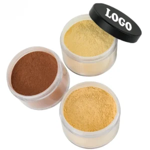 Private Label No Logo Large Capacity Clear Waterproof Oil Control Loose Setting Powder, Non-Caking Long Lasting Facial Finishing Powder