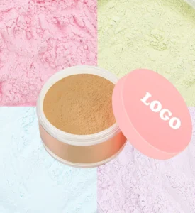 Private Label No Logo Large Capacity Clear Waterproof Oil Control Loose Setting Powder, Non-Caking Long Lasting Facial Finishing Powder