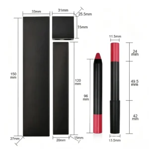 Private Label No Logo Waterproof Full Coverage Lip Liner Pencil with Sharpener, Long Lasting Precise Lip Contour Makeup