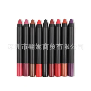 Private Label No Logo Waterproof Full Coverage Lip Liner Pencil with Sharpener, Long Lasting Precise Lip Contour Makeup