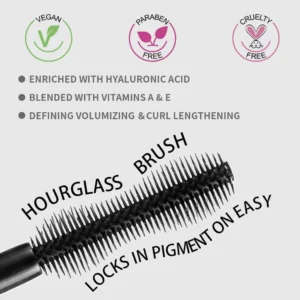 Private Label No Logo Waterproof Smudge Resistant Mascara, Lengthening Curling Volumizing Long Lasting Eyelash Styling Makeup