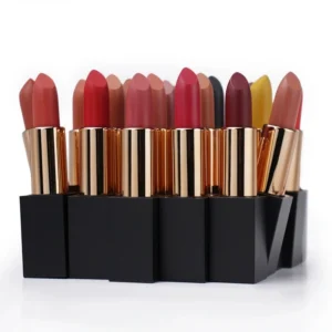 Private Label No Logo Magnetic Buckle Matte Lipstick, Waterproof Sweat Proof Non-transfer Long Wear Hydrating Lip Makeup
