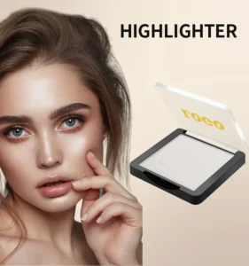 Private Label No Logo Matte Shimmer Fine Glitter Highlighter Palette, Face & Body Brightening Contour Radiant Makeup
