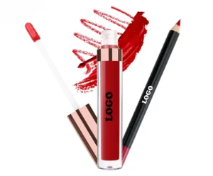 Private Label No Logo Waterproof Matte Lip Liner & Non-Transfer Lip Gloss Set, Fade Resistant Precise Lip Contour Long Wear Makeup
