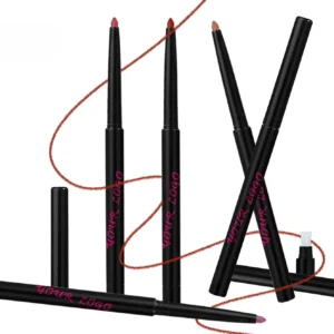 Private Label No Logo Waterproof Matte Plumping Lip Liner with Sharpener, Long Wear Precise Lip Contour Pencil