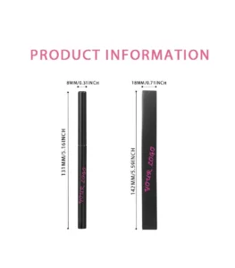 Private Label No Logo Waterproof Matte Plumping Lip Liner with Sharpener, Long Wear Precise Lip Contour Pencil