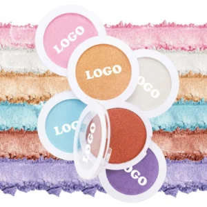 Private Label No Logo Matte Shimmer Loose Highlighter Powder, Fine Glitter Brightening for Face & Body Radiant Contour Makeup