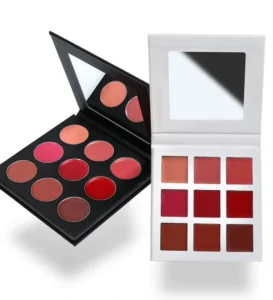 Private Label No Logo Waterproof Color Lock Matte Multi-Shade Lipstick Palette, Non-Transfer Long-Lasting Cup-Proof Lip Makeup