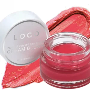 Private Label No Logo Multi-Use Cream Blush, Highly Pigmented Natural Nude Long-Lasting Facial Rouge Makeup