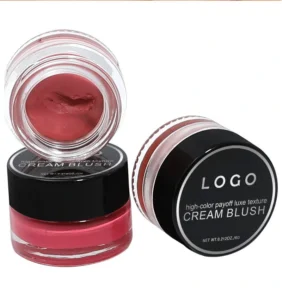Private Label No Logo Multi-Use Cream Blush, Highly Pigmented Natural Nude Long-Lasting Facial Rouge Makeup