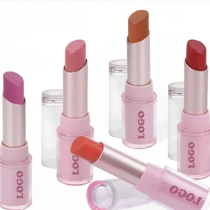 Private Label No Logo Shimmer Hydrating Plumping Lipstick, Long Wear Nourishing Tinted Lip Balm Daily Lip Care