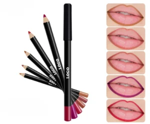 Private Label No Logo Waterproof Matte Nude Lip Liner, Fade Resistant Precise Lip Contour Pencil Ideal for COSplay Makeup