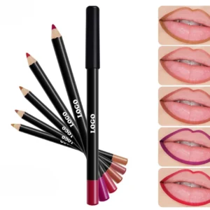 Private Label No Logo Waterproof Matte Nude Lip Liner, Fade Resistant Precise Lip Contour Pencil Ideal for COSplay Makeup