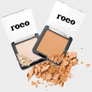 Private Label No Logo Oil-Control Pressed Setting Powder, Non-Caking Long-Lasting Concealing Facial Touch-Up Finishing Makeup