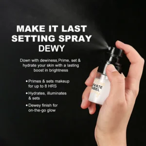 Private Label No Logo Long Lasting Makeup Setting Spray, Oil Control Smudge Proof Facial Makeup Fixer