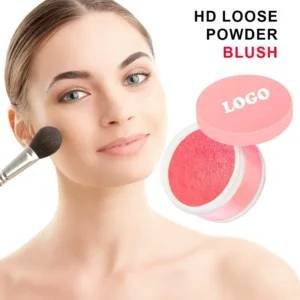 Private Label No Logo Waterproof Oil Control Blush Powder, Non-Caking Brightening Transfer Resistant Long Wear Natural Facial Rouge