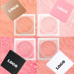 Private Label No Logo Waterproof Oil Control Blush Powder, Non-Caking Brightening Transfer Resistant Long Wear Natural Facial Rouge