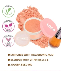 Private Label No Logo Waterproof Oil Control Blush Powder, Non-Caking Brightening Long Lasting Natural Face Rouge