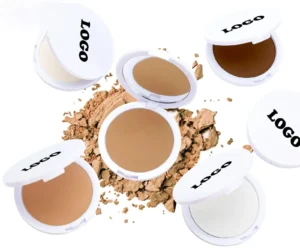 Private Label No Logo Oil Control Pressed Setting Powder, Non-Caking Long Lasting Concealing Facial Touch Up Makeup